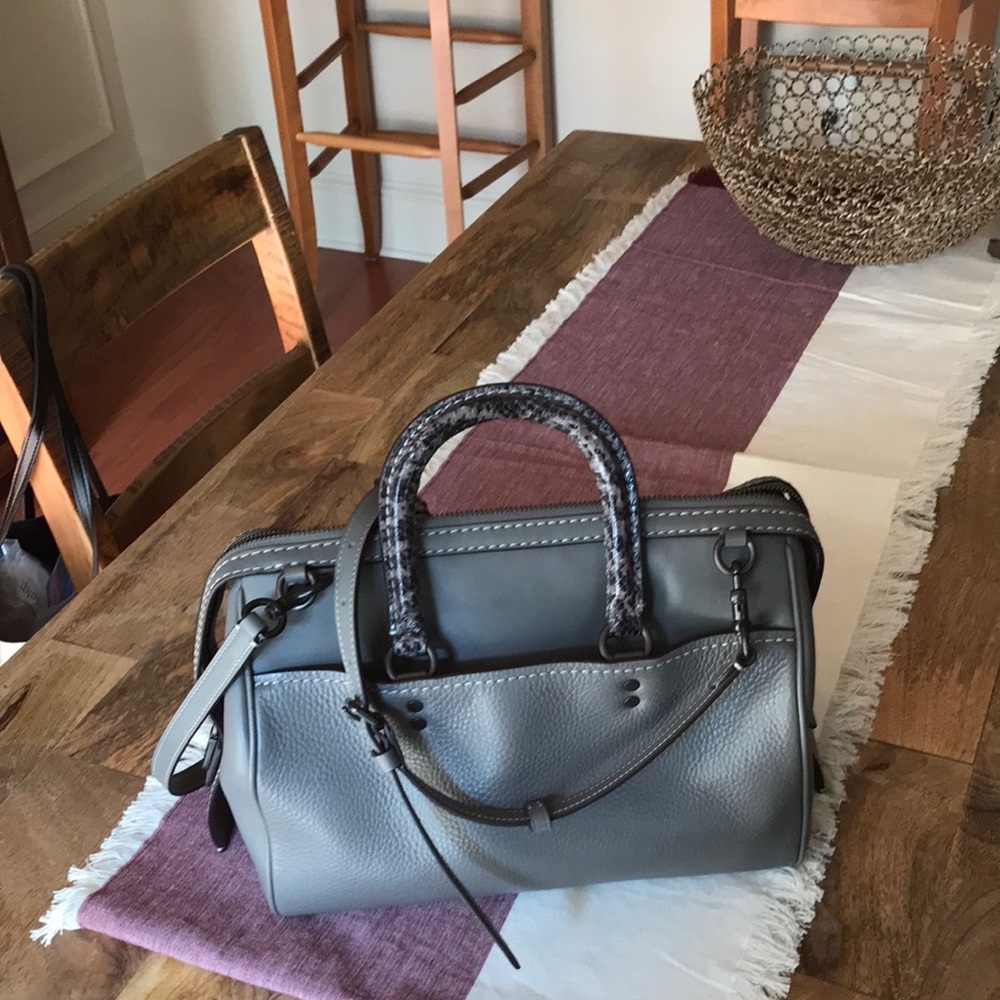 Coach Rogue bag with snakeskin details